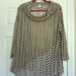 Tan Lulu-B ladies shawl size XL - never worn $20